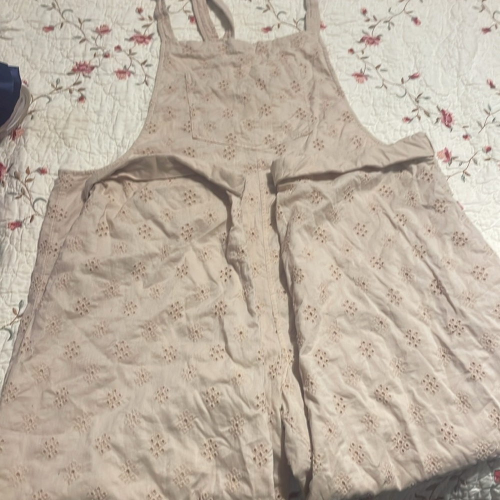 Aerie pink overalls